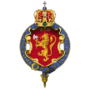 Garter encircled coat of arms of Haakon VII, King of Norway.png