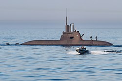 German submarine U-33 (S 183) in the Baltic Sea on 5 June 2019 (190605-N-JX484-151).JPG