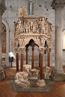 Pulpit of Sant Andrea, Pistoia (Giovanni Pisano)