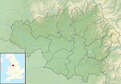 Location map Ηνωμένο Βασίλειο Μείζον Μάντσεστερ