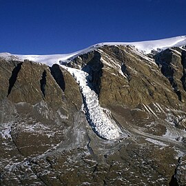 At a outlet glacier, Scoresby Sound, Greenland