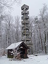 Großer Eyberg with observation tower and refuge hut