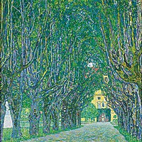 Avenue in Schloss Kammer Park 1912, Belvedere