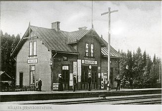 Hållsta järnvägsstation 1903.