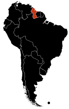 Outbreak evolution in South America:
Deaths
Confirmed cases
Suspected cases
No reported cases H1N1 South America Map.svg