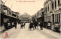 Rue Paul Bert (nay là Phố Tràng Tiền) và Nhà Hát Lớn thời Pháp thuộc