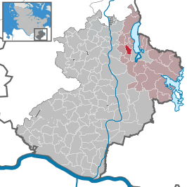 Kaart van Harmsdorf