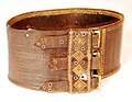 Cinturón de cuero de Maramures, de la colección del Museo Etnográfico de Baia Mare