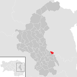 Poloha obce Hirnsdorf v okrese Weiz (klikacia mapa)