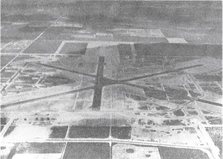 Aerial photo of Homestead Army Airfield – 1943