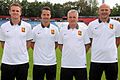 Trainerteam des FC Admira Wacker Mödling für die Saison 2015-2016 (von links nach rechts): Michael Horvath, Oliver Lederer, Ernst Baumeister, Walter Franta