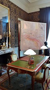 Bureau de Clemenceau à l'Hôtel de Brienne pendant la Premier Guerre mondiale.