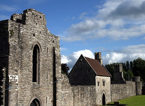 Boyle Abbey - restored gatehouse, centre