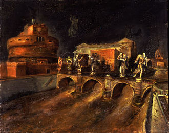 Il ponte degli angeli (The Bridge of Angels,1930), work by Scipione (Gino Bonichi) Il ponte degli angeli by Scipione 1930.jpg