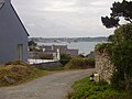 Île de Batz : maisons (à l'arrière-plan Roscoff)