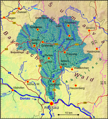 Einzugsgebiet der Ilz (Donau)