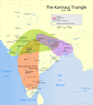 <span class="mw-page-title-main">Tripartite Struggle</span> Ninth-century struggle for control in Northern India