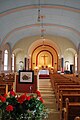 Intérieur de l'église d'Huberdeau, au Québec.