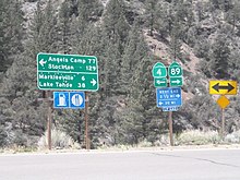 Intersection of California State Routes 4 & 89 Intersection of California State Routes 4 & 89.jpg