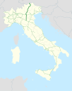 Italia - mappa autostrada A22