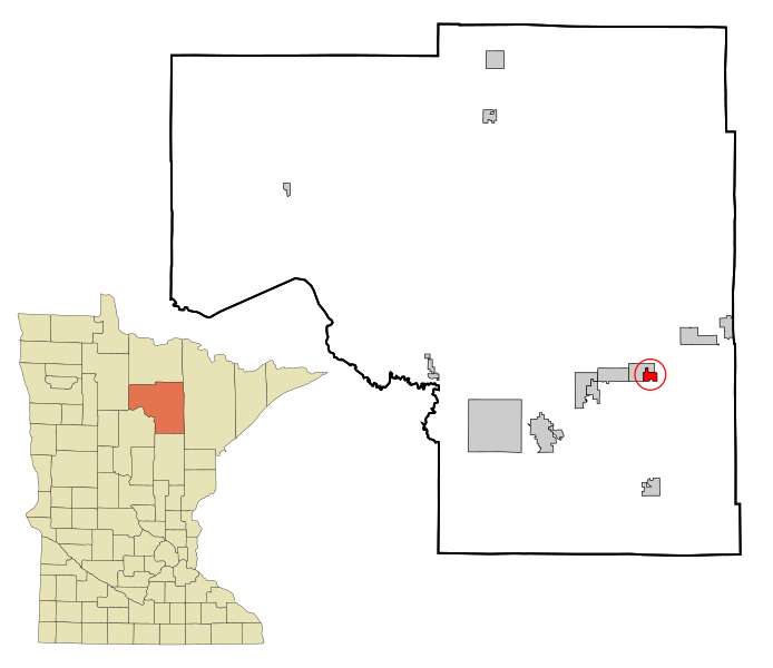 File:Itasca County Minnesota Incorporated and Unincorporated areas Calumet Highlighted.svg
