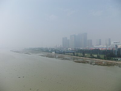 Jin River seen from Zitong Bridge - north side - DSCF8719.JPG
