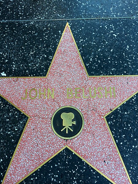 Belushi's star on the Hollywood Walk of Fame