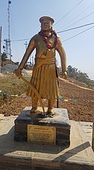 Kaji Kalu Pande statue at Dahachowk