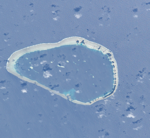 ISS image of Kapingamarangi