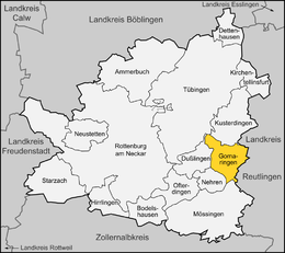Gomaringen - Localizazion