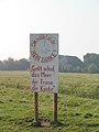 Protest sign in Westerhever