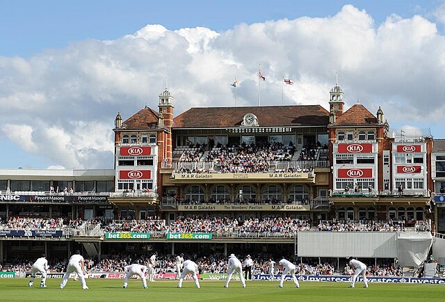 Panorama of The Oval, the venue for the final match