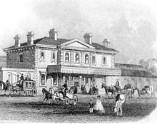 Kingston station at its opening in 1863 Kingston station at its opening on July 1 1863.jpg