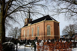 Koudum Village in Friesland, Netherlands