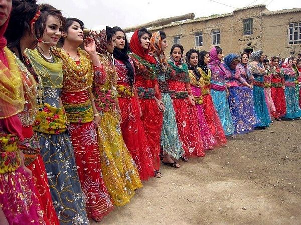 Traditional womens clothing used in all parts of Kurdistan