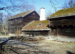 Kyrkhultsstugan som idag finns på Skansen.