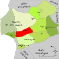 Розташування муніципалітету Ла-Романа у комарці Медіо-Віналопо