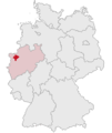 Lage des Kreises Wesel in Deutschland