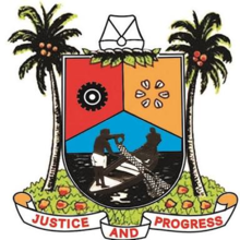 The seal of Lagos State, which is defined and protected by law. Lagos Seal.png