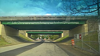 <span class="mw-page-title-main">Lake Chaubunagungamaug</span> Lake in the town of Webster, Massachusetts, United States