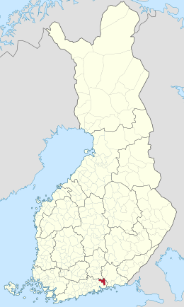 Lapinjärvi - Localizazion