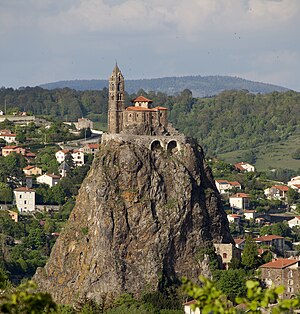 Le Puy-en-Velay, Église Saint-Laurent et Aiguilhe PM 48569.jpg