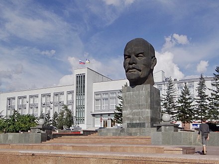 The world's largest Lenin head in Ulan Ude