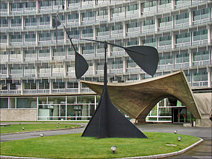The headquarters of UNESCO (7th arrondissement) by Marcel Breuer, (1954–1958)
