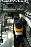 Eurostar en gare de Lille-Europe.