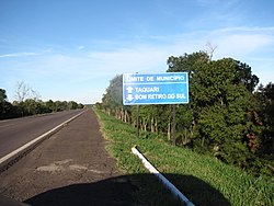 Limite de municipios Taquari - Bom Retiro do Sul.JPG