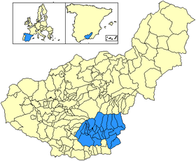 Localisation de Alpujarra Granadina