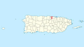 Муніципалітет Дорадо на карті Пуерто-Рико
