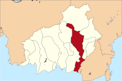 卡普阿斯縣在中加里曼丹省的位置