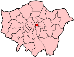 City of Londons läge i Storlondon.